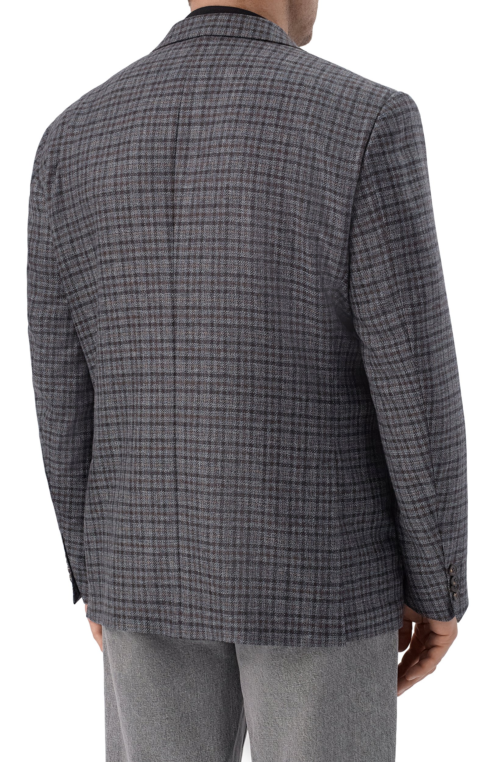 Шерстяной пиджак CORNELIANI голубого цвета по цене 127500 руб., арт. 28X018/2A16226, фото 4 Шерстяной пиджак CORNELIANI, арт. 28X018/2A16226, фото 4
