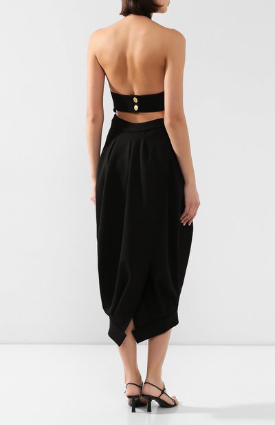 Шерстяное платье PROENZA SCHOULER черного цвета по цене 191000 руб., арт. R2013006-AW090, фото 4 Шерстяное платье PROENZA SCHOULER, арт. R2013006-AW090, фото 4