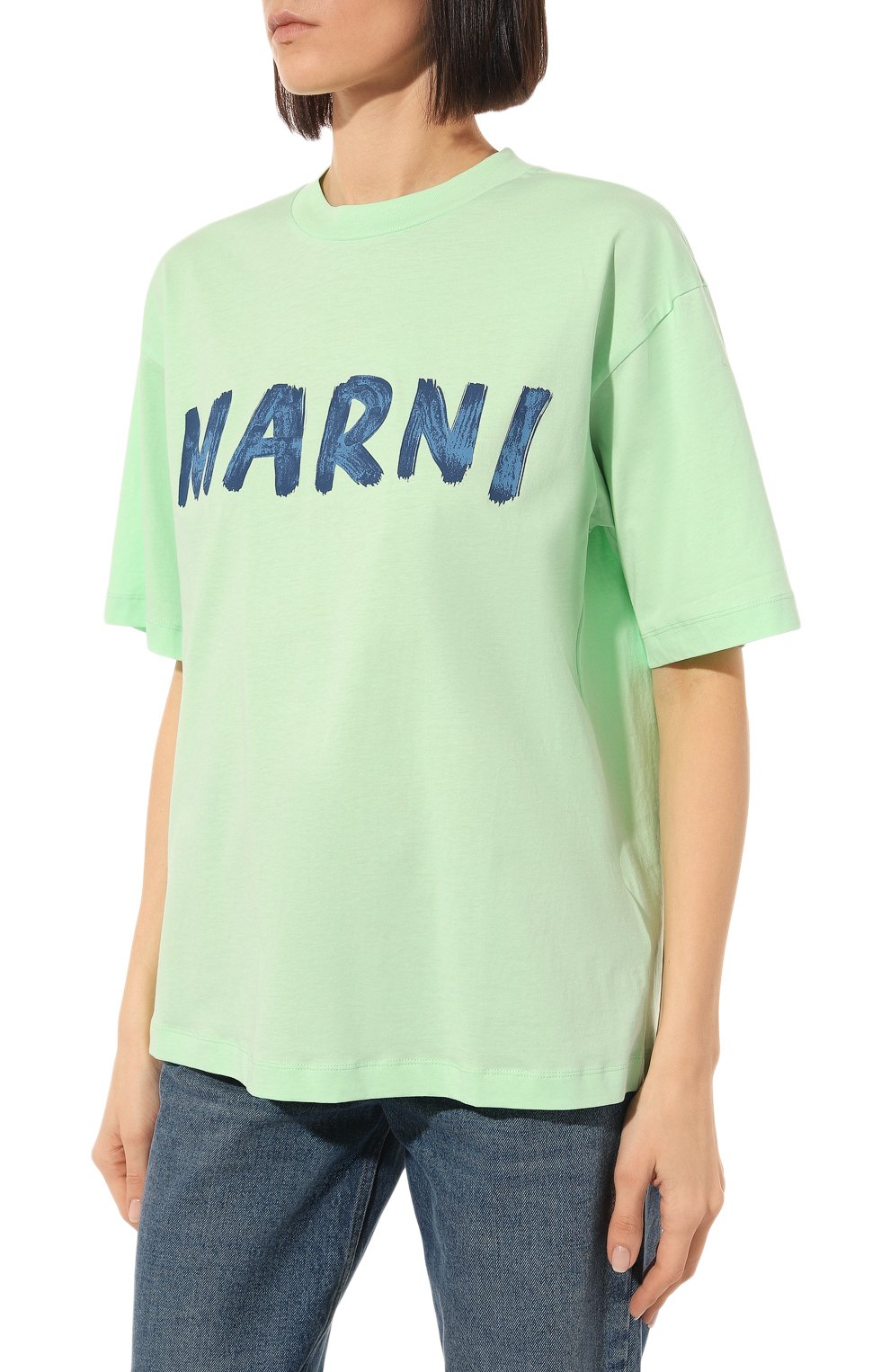 Хлопковая футболка MARNI, арт. THJET49EPH/USCS11, фото 3