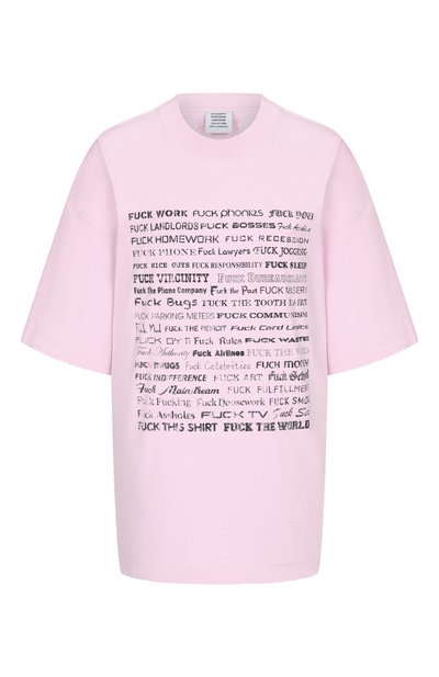 Хлопковая футболка VETEMENTS, арт. ME76TR210PX