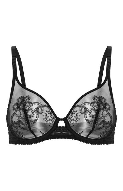 Кружевной бюстгальтер SIMONE PERELE черного цвета по цене 10670 руб., арт. 14G319, фото 1 Кружевной бюстгальтер SIMONE PERELE, арт. 14G319, фото 1
