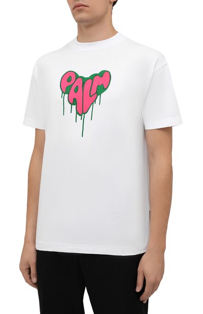Хлопковая футболка PALM ANGELS, арт. PMAA001F21JER0220132, фото 3