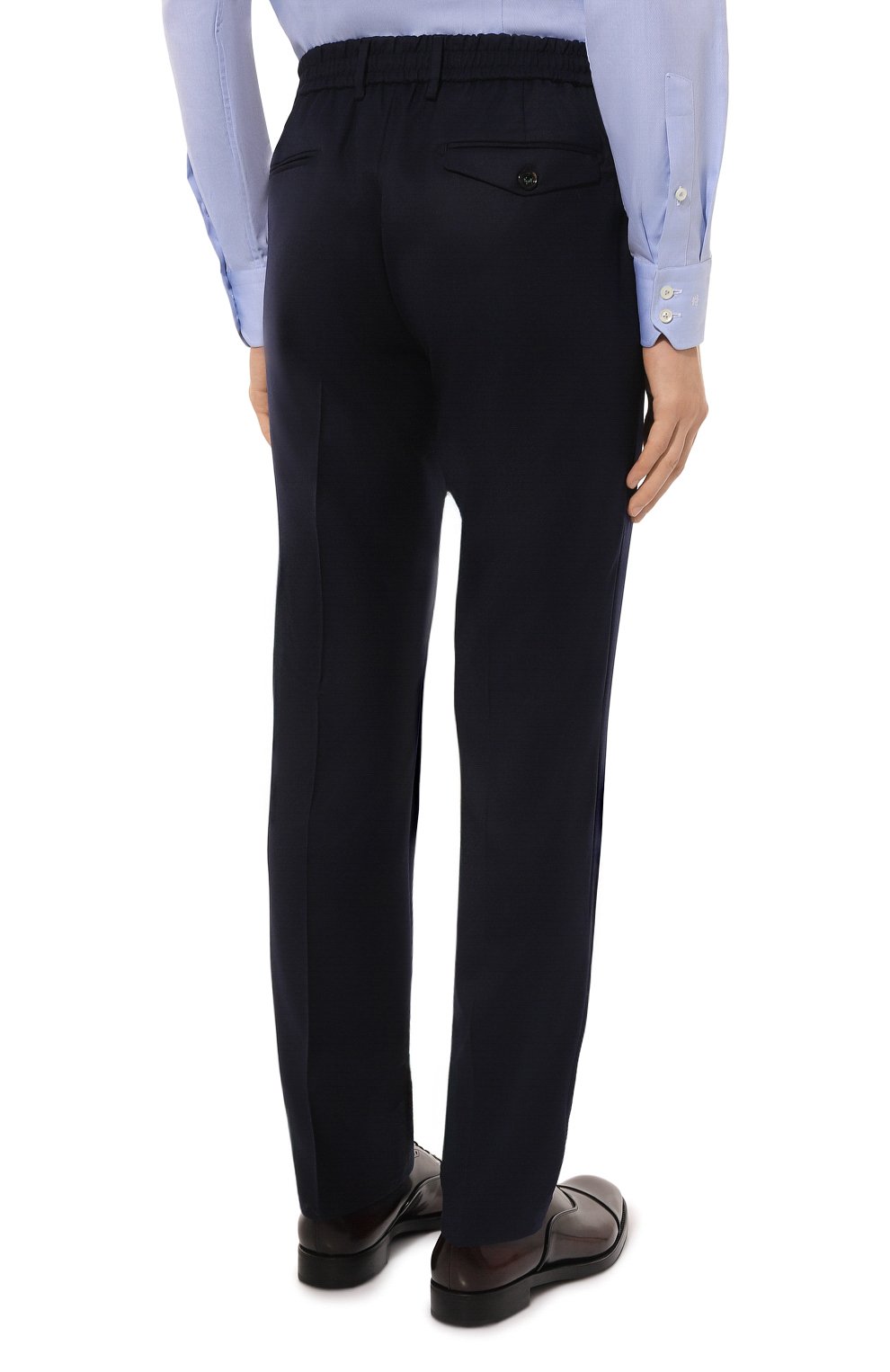 Шерстяные брюки BERWICH темно-синего цвета по цене 41700 руб., арт. BERT0/VB8996, фото 4 Шерстяные брюки BERWICH, арт. BERT0/VB8996, фото 4