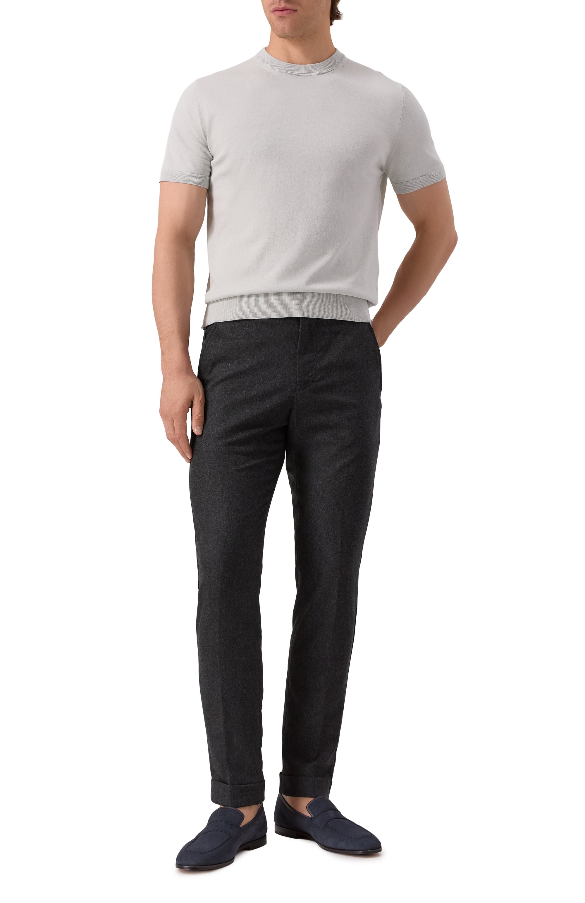 Замшевые лоферы ZILLI, арт. H0174AM1107VLSW03, фото 2