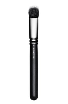 Кисть косметическая short duo fibre brush №130 MAC бесцветного цвета, арт. S7H0-01 | Фото 1 (Региональные ограничения белый список (Axapta Mercury): Не проставлено; Нос: Не проставлено)
