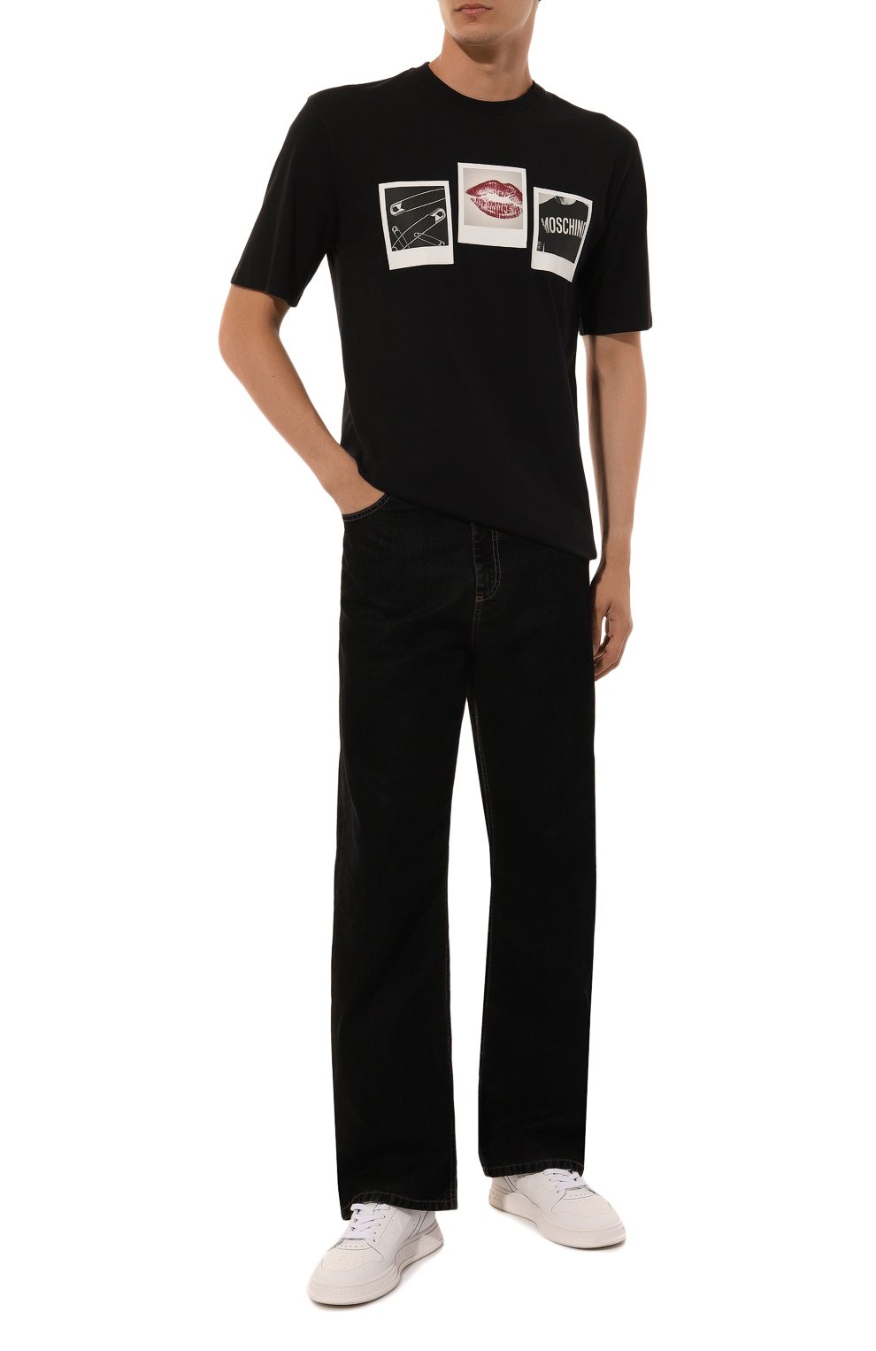 Хлопковая футболка MOSCHINO, арт. A0716/5241, фото 2