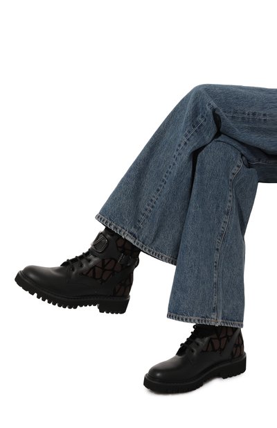 Комбинированные ботинки vlogo signature VALENTINO, арт. 3W2S0Q03HQZ, фото 3