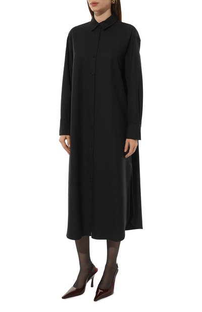 Платье из шерсти и вискозы THEORY, арт. 00801609, фото 3