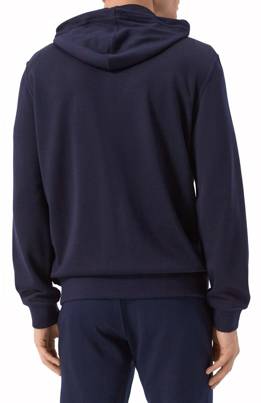 Толстовка из кашемира и шелка Brunello Cucinelli MM8359069G Синий  MM8359069G Фото 4