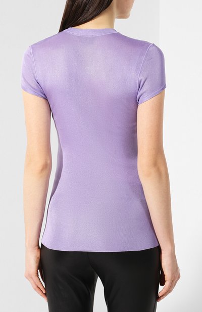 Топ из вискозы TOM FORD фиолетового цвета по цене 124500 руб., арт. MAK854-YAX207, фото 4 Топ из вискозы TOM FORD, арт. MAK854-YAX207, фото 4