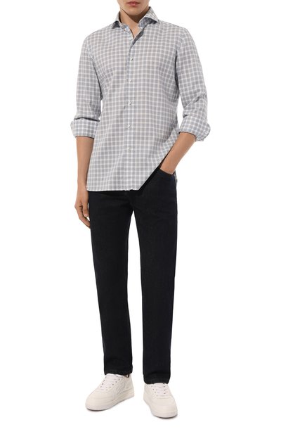 Мужская хлопковая рубашка LUIGI BORRELLI, арт. SR10729