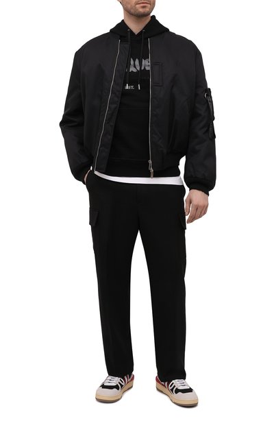 Комбинированные кеды clay LANVIN разноцветного цвета по цене 69300 руб., арт. FM-SKDK00-NASP-P22, фото 2 Комбинированные кеды clay LANVIN, арт. FM-SKDK00-NASP-P22, фото 2