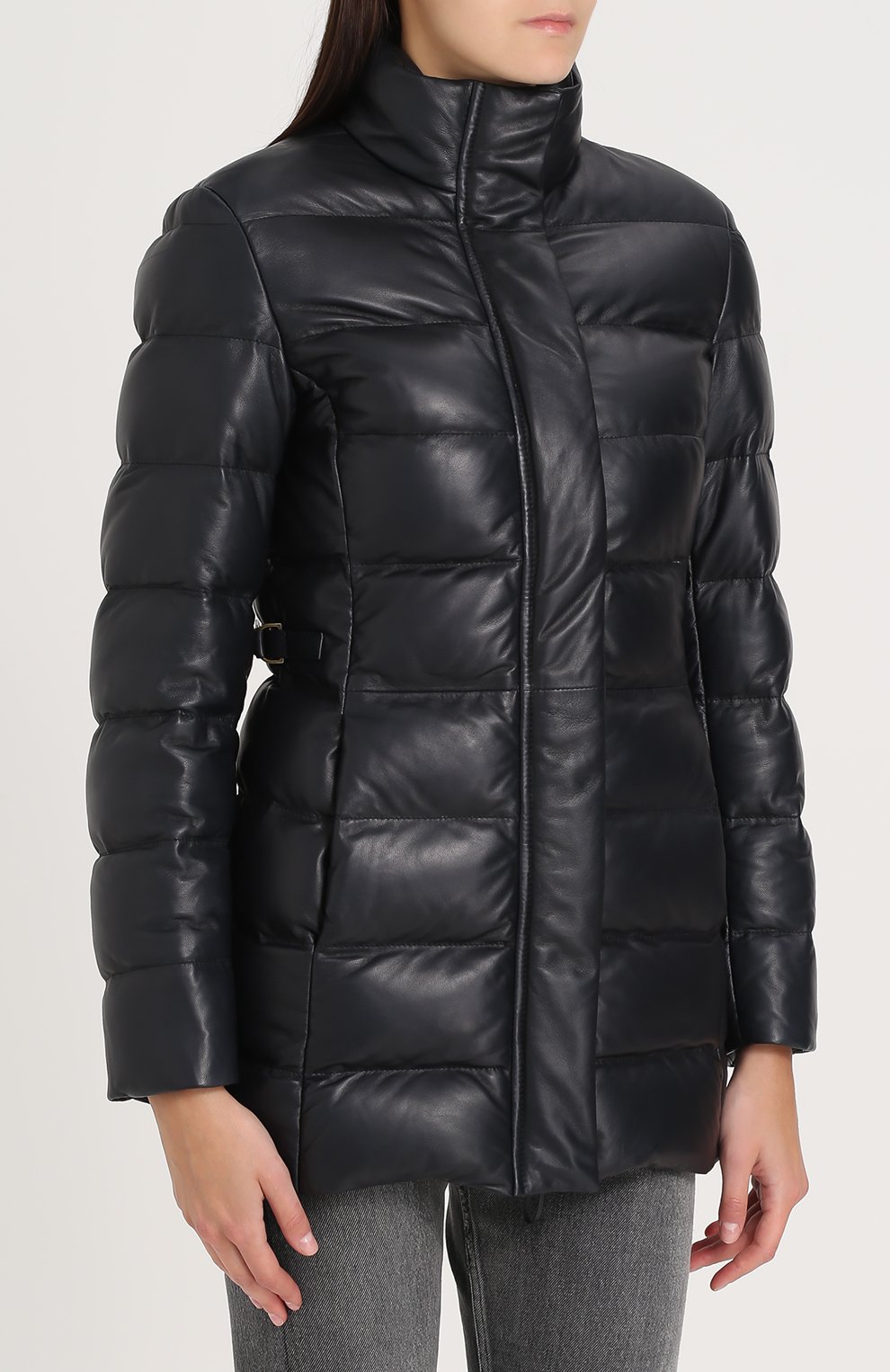 Приталенный стеганый пуховик с воротником-стойкой RALPH LAUREN, арт. 290679455, фото 3