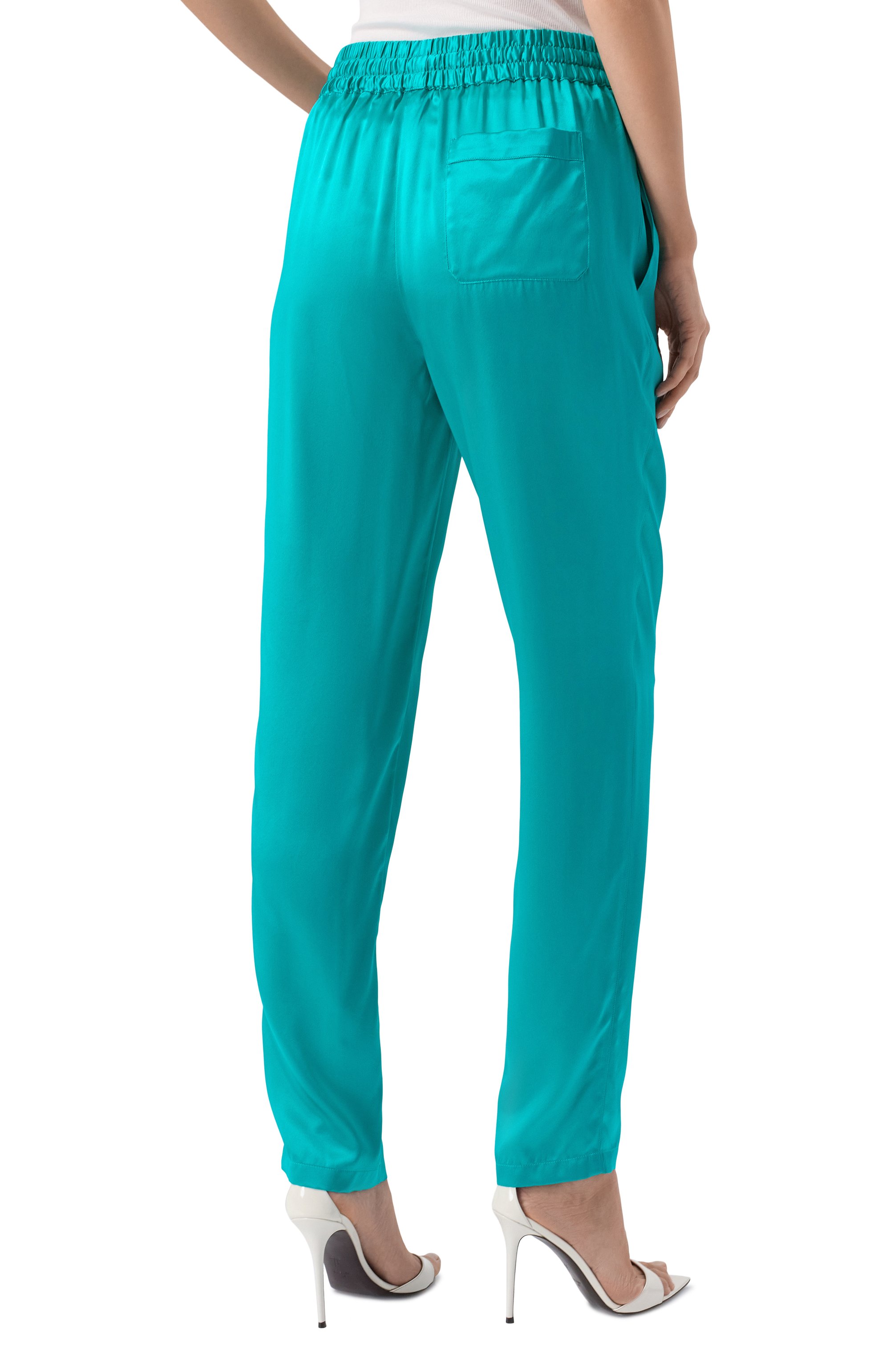 Шелковые брюки DOLCE & GABBANA, арт. FTC11T/FU1UU, фото 4