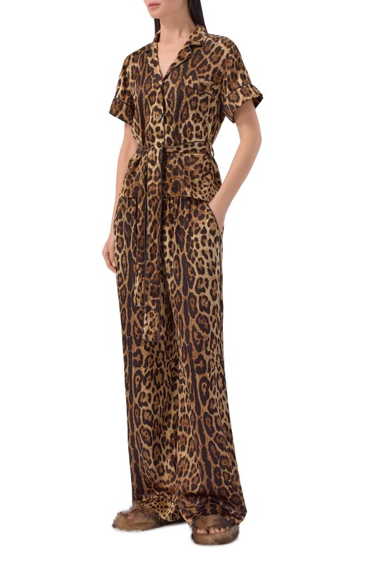 Шлепанцы DG Malibu из овчины Dolce & Gabbana CQ0714/A9Y88 Коричневый  CQ0714/A9Y88 Фото 3
