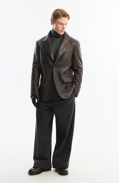 Кожаные перчатки MVST, арт. SG12/325BM 4010/NAPPA CASH LINED, фото 3