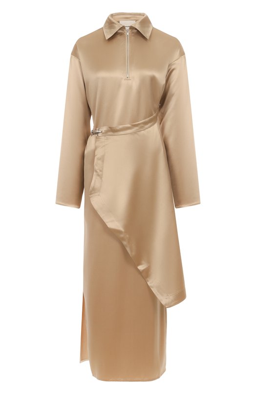 Атласное платье Nanushka NW25RSDR02672 Бежевый NW25RSDR02672