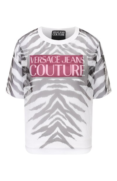 Женская хлопковая футболка VERSACE JEANS COUTURE, арт. B2HVB7VB-VDM609 TIGER/30384