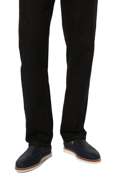 Комбинированные лоферы ZILLI, арт. H0080AM1028VHA001, фото 3