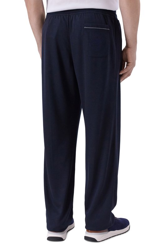 Шерстяные брюки Stefano Ricci K909049P3D/T25302/60-62 Синий  K909049P3D/T25302/60-62 Фото 4