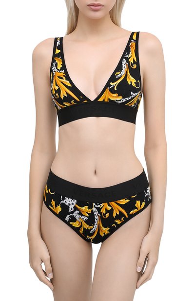 Бра-топ VERSACE черного цвета по цене 18300 руб., арт. AUD05069/A235776, фото 2 Бра-топ VERSACE, арт. AUD05069/A235776, фото 2