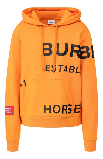 Женский хлопковое худи BURBERRY, арт. 8017165