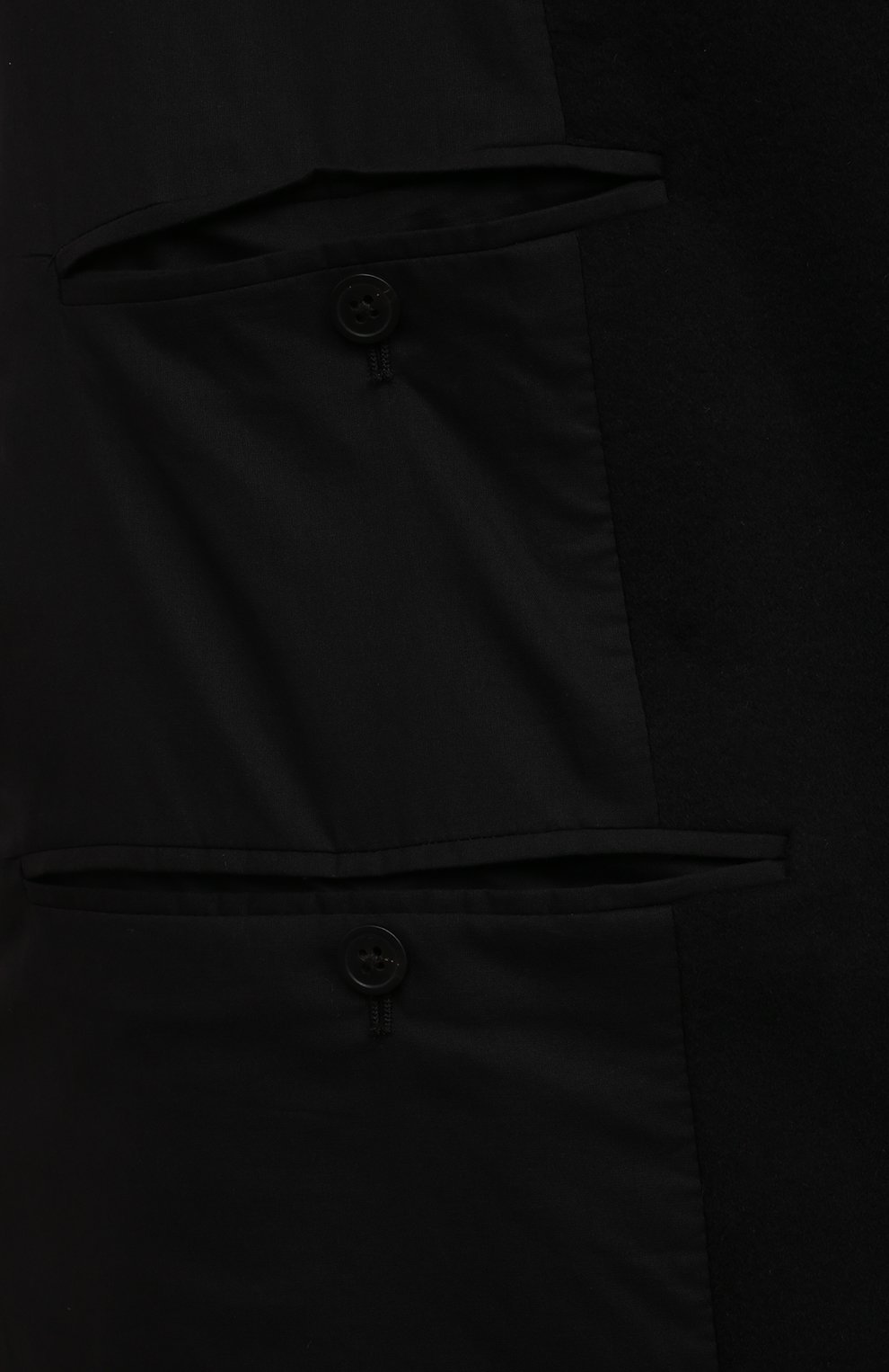 Шерстяное пальто ANN DEMEULEMEESTER черного цвета по цене 294500 руб., арт. 2202-M-C001-FA113-099, фото 6 Шерстяное пальто ANN DEMEULEMEESTER, арт. 2202-M-C001-FA113-099, фото 6