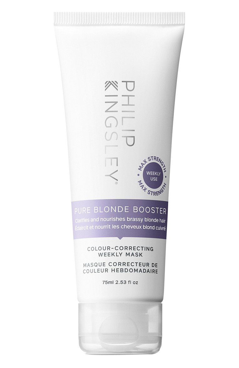 Маска для светлых волос, корректирующая оттенок pure blonde booster (75ml) PHILIP KINGSLEY бесцветного цвета, арт. 5060305128583 | Фото 1 (Тип продукта: Маски; Нос: Не проставлено; Назначение: Для волос; Региональные ограничения белый список (Axapta Mercury): Не проставлено; Тип волос: Окрашенные)