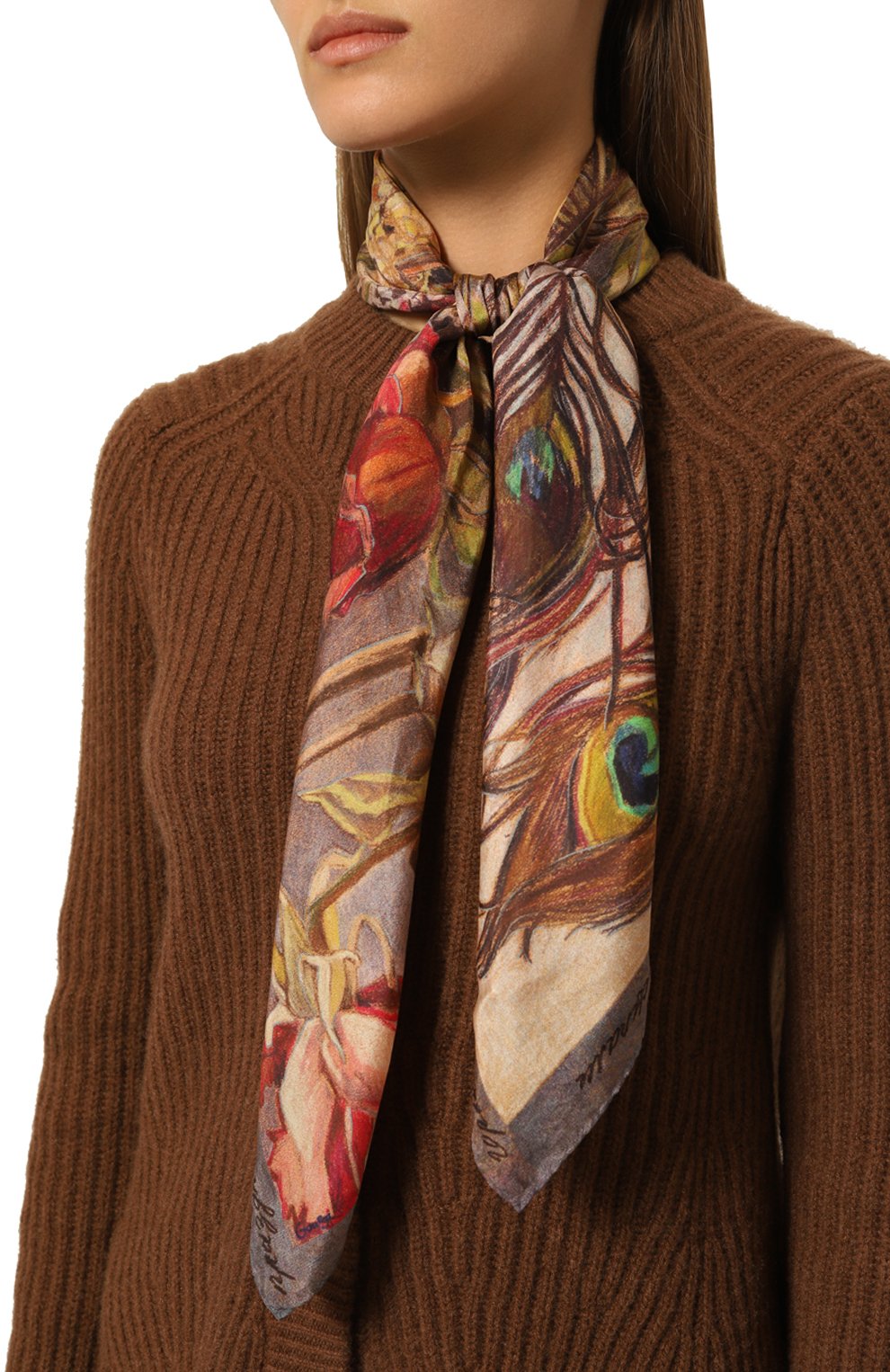 Шелковый платок брабантские кружева GOURJI, арт. 91123737/6285172, фото 2