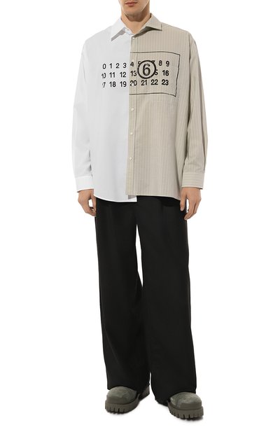 Хлопковая рубашка MM6, арт. SH0DT0016/MTN014, фото 2