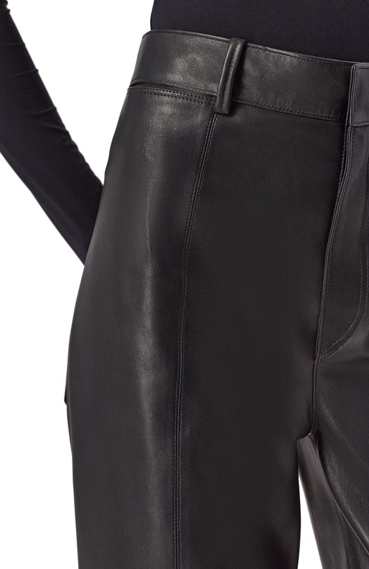 Кожаные брюки Petar Petrov F25LP7/LEATHER Чёрный  F25LP7/LEATHER Фото 5