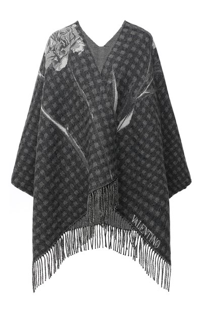 Женская шерстяная накидка VALENTINO, арт. UW0EA018/SNW