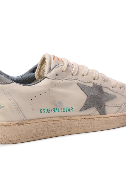 Кожаные кеды Ball Star Golden Goose Deluxe Brand GMF00117.F005179 Кремовый  GMF00117.F005179 Фото 7