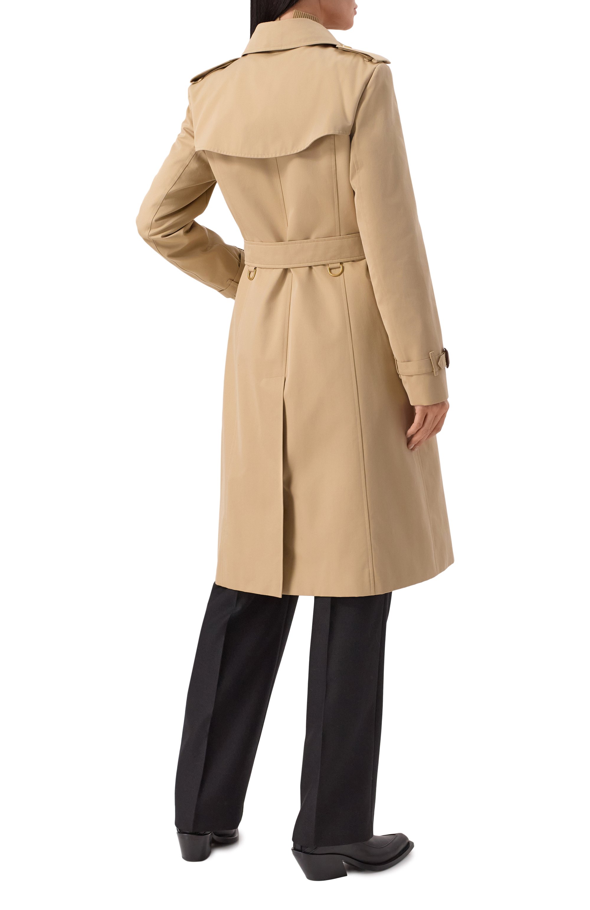 Хлопковый тренч BURBERRY, арт. 8079407, фото 4