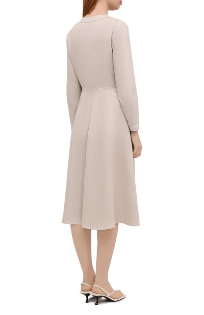 Льняное платье GIORGIO ARMANI бежевого цвета по цене 282500 руб., арт. 1SHVA088/T02A6, фото 4 Льняное платье GIORGIO ARMANI, арт. 1SHVA088/T02A6, фото 4