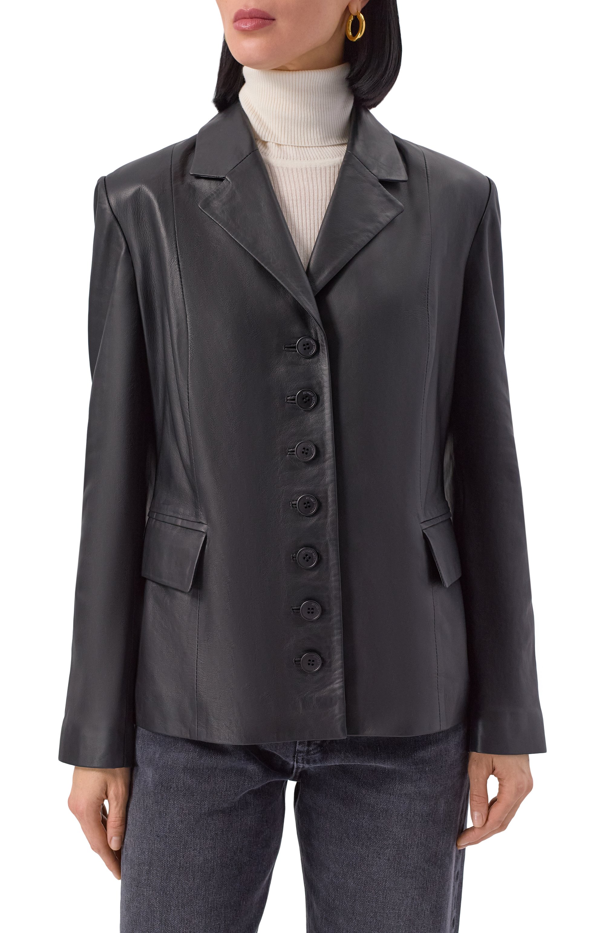 Кожаный жакет ZEYNEP ARCAY, арт. FW25JK15, фото 3