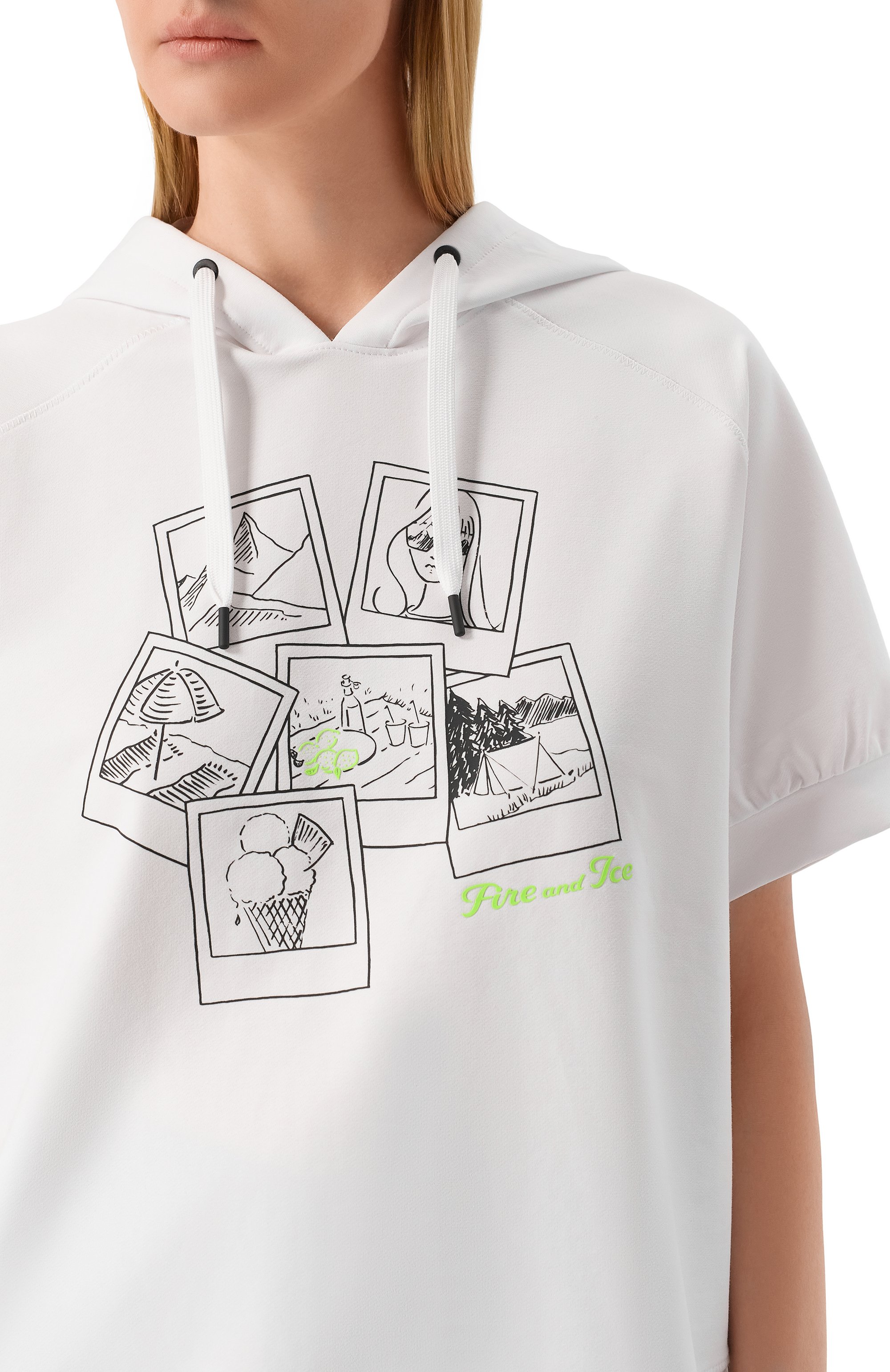 Хлопковое худи BOGNER FIRE+ICE белого цвета по цене 21200 руб., арт. 84983697, фото 5 Хлопковое худи BOGNER FIRE+ICE, арт. 84983697, фото 5