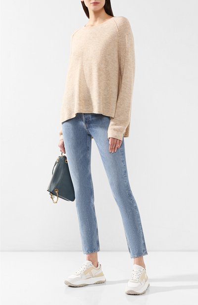 Шерстяной пуловер ACNE STUDIOS светло-бежевого цвета по цене 23950 руб., арт. A60067, фото 2 Шерстяной пуловер ACNE STUDIOS, арт. A60067, фото 2