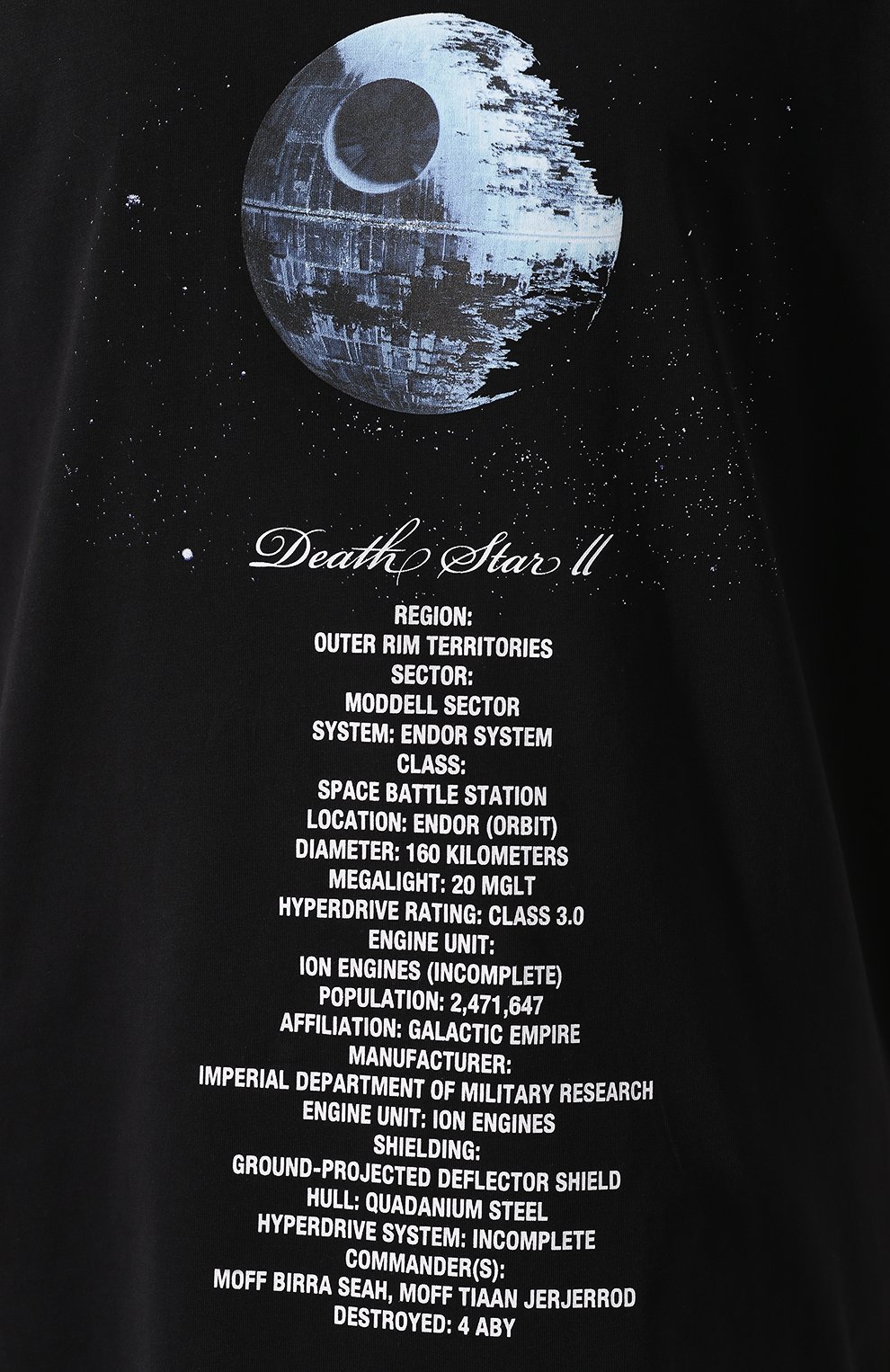 Хлопковая футболка star wars x vetements VETEMENTS черного цвета по цене 41100 руб., арт. USW21TS011 1600/W, фото 5 Хлопковая футболка star wars x vetements VETEMENTS, арт. USW21TS011 1600/W, фото 5