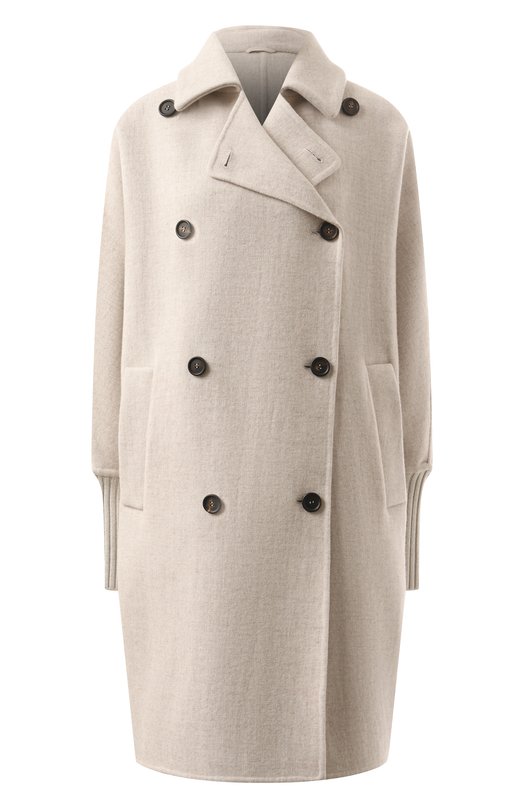 Кашемировое пальто Brunello Cucinelli MD5589813 Кремовый MD5589813