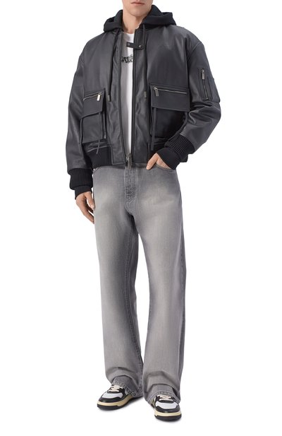 Кожаный бомбер OFF-WHITE, арт. 0MJA13SS26LEA001, фото 2