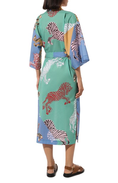 Хлопковый халат ANY WOWZERS разноцветного цвета по цене 18000 руб., арт. ROBE01-MAXI-BRM, фото 4 Хлопковый халат ANY WOWZERS, арт. ROBE01-MAXI-BRM, фото 4