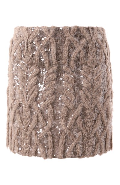 Женская шерстяная юбка BRUNELLO CUCINELLI, арт. MDUR15289