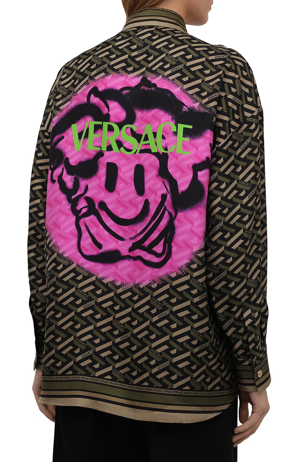 Шелковая рубашка VERSACE, арт. 1002489/1A01805, фото 4