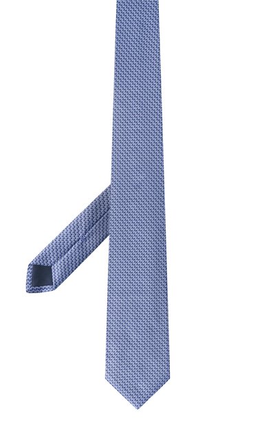 Шелковый галстук CORNELIANI голубого цвета по цене 25750 руб., арт. 28U302/2A20306, фото 3 Шелковый галстук CORNELIANI, арт. 28U302/2A20306, фото 3