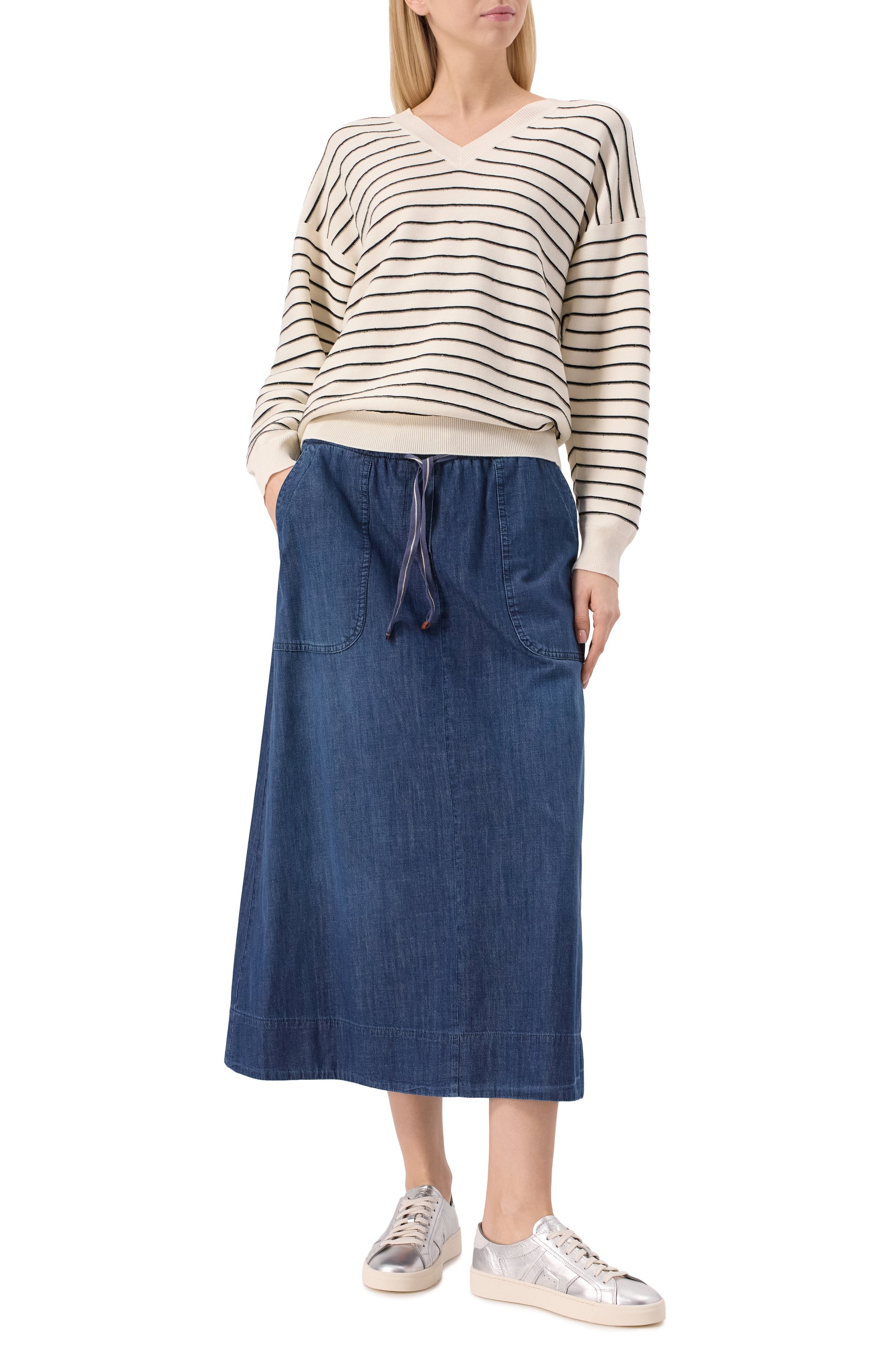 Кожаные кеды SANTONI, арт. WBGG61321PNNTPWT, фото 2