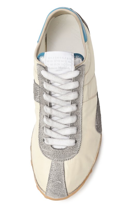 Комбинированные кроссовки Sprinters Maison Margiela S58WS0267/P8225 Кремовый  S58WS0267/P8225 Фото 6