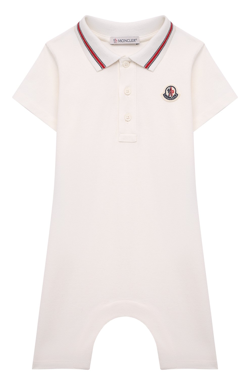 Хлопковый комбинезон MONCLER белого цвета по цене 13850 руб., арт. H1-951-8L000-07-8496F, фото 1 Хлопковый комбинезон MONCLER, арт. H1-951-8L000-07-8496F, фото 1