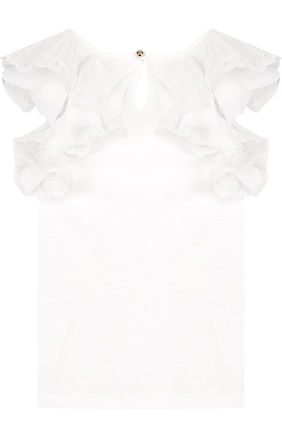 Топ джерси с кружевными оборками CHLOÉ, арт. C15668/14A, фото 2