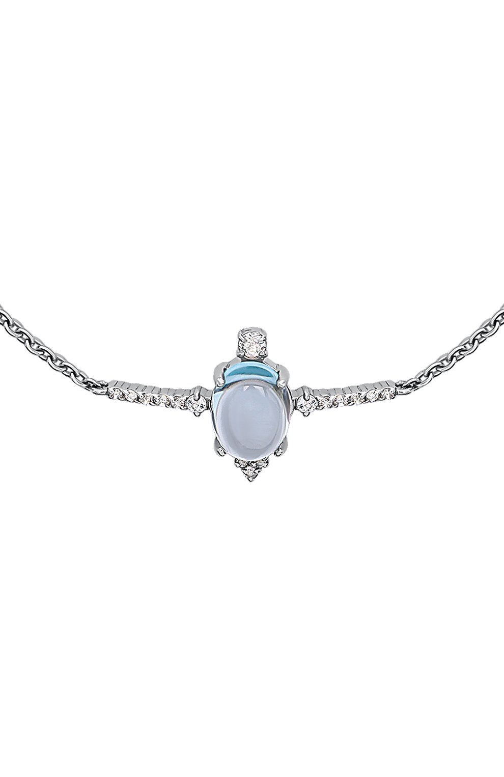 Браслет-цепочк а с голубым топазом MOONKA, арт. ai-br-tpz, фото 3